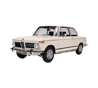 Modelo De Coche Vintage 1:18 para BMW 2002 Tii Aleación Diseño De Puerta Completa Simulación Mini Coche Modelo Colección Sorpresa Decoraciones De Mesa(White)