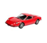 Modelo De Coche Vintage 1 18 para Dino 246 GT 1968 Coche Deportivo Rojo Diseño Clásico Aleación Escala Coche Juguete Fundido A Presión Modelo Decoraciones De Mesa