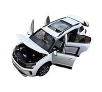 Modelo De Coche Vintage 1:18 para Dongfeng Citroën C5 Aircross Beyond C5 Aleación SUV Modelo Todoterreno Rojo Blanco Decoraciones De Mesa(White)