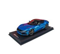 Modelo De Coche Vintage 1:18 para Ferrari 12 Cilindri Coche Deportivo Azul De Metal Modelo De Coche Garaje Colección Adornos Realistas Decoraciones De Mesa