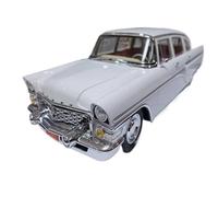 Modelo De Coche Vintage 1:18 para GAZ Gaviota Sedán Cuatro Puertas A Escala Modelo GAZ13 Chaika Decoración Interior Retro En Blanco Y Negro Decoraciones De Mesa(White)