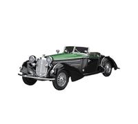 Modelo De Coche Vintage 1/18 para Horch Roadster 1939 Modelo Coche Aleación Exclusivo para Coleccionistas Exhibición Colección para Aficionados Decoraciones De Mesa(Black A)