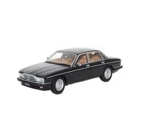 Modelo de Coche Vintage 1:18 para Jaguar Daimler XJ6 XJ40 Modelo Coche Aleación Roja Adornos De Coche Clásico Exhibición La Sala De Estar Decoraciones de Mesa(Black)