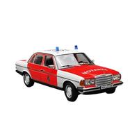 Modelo De Coche Vintage 1:18 para Mercedes Benz 200 Police Car Emergency Ambulance 1984 Modelo Coche Aleación Adecuado para Colección Decoraciones De Mesa