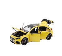 Modelo De Coche Vintage 1:18 para Mercedes-Benz A45 AMG NZG 2023 Modelo De Coche De Aleación De Simulación Clásica Decoración Interior Decoraciones De Mesa(Yellow)