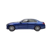 Modelo De Coche Vintage 1:18 para Mercedes-Benz Clase C C260 2025 Aleación Puerta Completa Modelo De Coche Estático Simulación Serie Decoración Decoraciones De Mesa(Blue)