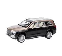 Modelo De Coche Vintage 1:18 para Mercedes Maybach GLS Clase 600 Modelo Coche De Aleación con Puerta Abrible Simulación Minivehículo De Juguete Decoraciones De Mesa(Black)