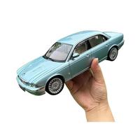 Modelo de Coche Vintage 1/18 para Modelos Coches Jaguar XJ6 X350 Escala Vehículos Retro para Regalar A Amigos para Adultos Decoración del Hogar Decoraciones de Mesa(Blue)