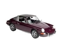 Modelo de Coche Vintage 1/18 para Porsche 911 E Targa 1971 Aleación Antiguo Modelo Coche con Puerta Cerrada Exhibición Estática Colección Decoraciones de Mesa