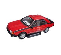 Modelo De Coche Vintage 1/18 para Renault Fuego Turbo Modelo Coche De Aleación Rojo Interior Colección Exhibición Espacio Decorativo Decoraciones De Mesa