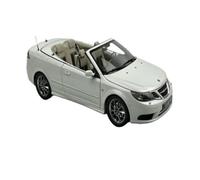 Modelo De Coche Vintage 1:18 para Saab 9-3 SAAB Aleación Blanca Coche Deportivo Simulación Modelo De Coche Colección De Coches Creativos Decoraciones De Mesa