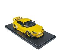 Modelo De Coche Vintage 1:18 para Toyota GR86 Rocket Bunny Aleación Supercar Modelo De Coche Decoración del Hogar Adorno Amarillo Decoraciones De Mesa