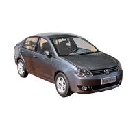 Modelo De Coche Vintage 1:18 para Volkswagen Polo 3-Box Coche Aleación Fundición A Presión Modelo A Escala Colección para Adultos Adorno Juguete Decoraciones De Mesa(Brown)