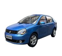 Modelo De Coche Vintage 1:18 para Volkswagen Polo 3-Box Coche Aleación Fundición A Presión Modelo A Escala Colección para Adultos Adorno Juguete Decoraciones De Mesa(Blue)