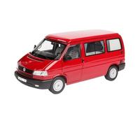 Modelo De Coche Vintage 1:18 para Volkswagen T4b Camping Bus Estático Rojo Camión Colección Modelo De Coche De Aleación Transporter Decoración Decoraciones De Mesa