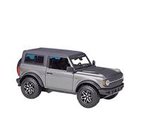 Modelo De Coche Vintage 1 24 para Ford 2021 Bronco Badlands Vehículo Todoterreno Simulación Aleación Modelo De Coche Regalo De Exhibición Decoraciones De Mesa(Negro)