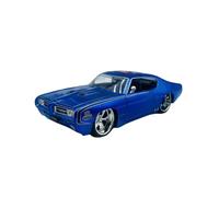 Modelo de Coche Vintage 1:24 para Pontiac GTO 1969 Modelo Coche Clásico Metal Fundido A Presión para Los Amantes Los Coches Vehículos Colección Decoraciones de Mesa