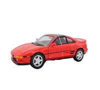 Modelo de Coche Vintage 1/24 para Toyota MR2 1989 Modelo Coche Deportivo De Aleación Soporte De Exhibición Decora Juego Al Aire Libre Rojo Decoraciones de Mesa
