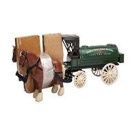 Modelo De Coche Vintage 1:25 para Remolque Carro Cisterna Carro Tirado por Caballos Modelo Vintage Vehículo Fuera De Catálogo Adornos Clásicos Decoraciones De Mesa
