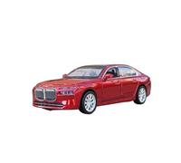 Modelo de Coche Vintage 1:32 para BMW I7 Modelo Coche Aleación Fundido A Presión Metal Sonido Y Luz Juguetes para La Colección Vehículos Amor Decoraciones de Mesa