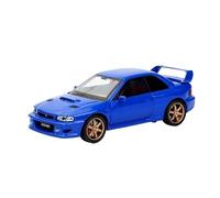 Modelo De Coche Vintage 1:32 para El Modelo De Coche Deportivo Subaru Impreza Aleación Vehículos Pequeños Familia Adolescentes Regalo Vacaciones Decoraciones De Mesa(Blue)