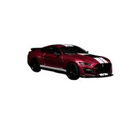 Modelo De Coche Vintage 1:43 Ford Shelby Mustang GT500 Morado 2020 Modelo Coche De Aleación Rojo Oscuro Vehículo Clásico Juguete Adornos Decoraciones De Mesa