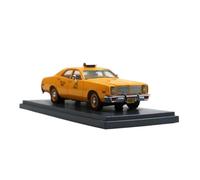 Modelo De Coche Vintage 1/43 para Dodge Monaco Taxi 1977 Taxi Amarillo Modelo De Coche De Resina Diecast Vehículo Colección De Recuerdos Decoraciones De Mesa