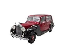 Modelo De Coche Vintage 1:43 para El Modelo Automóvil Aleación Rolls-Royce Phantom IV + S860 con Techo Negro Y Techo Rojo Sedán Retro Decorado Decoraciones De Mesa(Red B)