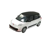 Modelo De Coche Vintage 1:43 para Fiat 500L Modelo Coche De Aleación con Capota Negra Estático Fundido A Presión Adornos para Ventanas Decoraciones De Mesa