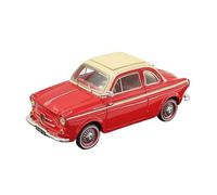 Modelo De Coche Vintage 1/43 para Fiat Weinsberg 500 1960 Modelo De Coche De Resina Roja Colección para Adultos Vehículos Decoración Espacial Decoraciones De Mesa