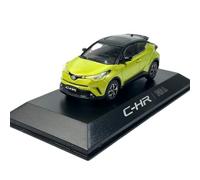 Modelo De Coche Vintage 1:43 para GAC Toyota CHR C-HR Coche Dos Tonos Modelo De Metal Fundido A Presión Juguete Sorpresa Cumpleaños Exhibición Decoraciones De Mesa(Yellow)