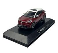 Modelo De Coche Vintage 1:43 para GAC Toyota CHR C-HR Coche Dos Tonos Modelo De Metal Fundido A Presión Juguete Sorpresa Cumpleaños Exhibición Decoraciones De Mesa(Red)