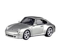 Modelo De Coche Vintage 1:43 para Porsche 911 993 Carrera S 1997 Sedán De Aleación Plateada Vehículo Estático De Exhibición A Pequeña Escala Decoraciones De Mesa