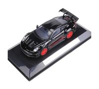 Modelo De Coche Vintage 1:43 para Porsche 911 GT3 RS Simulación Modelo De Coche De Aleación Negra Rueda Roja Colección Adornos Decoraciones De Mesa