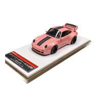 Modelo De Coche Vintage 1:43 para Porsche 911 Gunther Werks 400R 993 Coche De Resina Rosa Modelo Sedán Pequeño Exhibición De Colección Decoraciones De Mesa