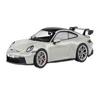 Modelo De Coche Vintage 1/43 para Porsche 992 GT3 Carrera Turbo GTS Adornos De Aleación Modelo A Escala Mini Colección Juguete Decoraciones De Mesa(Gray)
