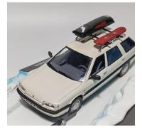 Modelo De Coche Vintage 1:43 para Renault R21 Nevada Modelo De Aleación Familiar con Portaequipajes (versión De Escena Poco Común) Decoraciones De Mesa