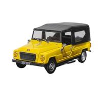 Modelo De Coche Vintage 1:43 para Renault Rodeo 4 Camión Capota Blanda Aleación Amarilla Soporte De Exhibición Decoración Colección Decoraciones De Mesa