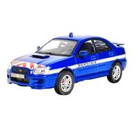 Modelo De Coche Vintage 1:43 para Subaru Impreza WRX Coche De Policía Militar Azul Artesanía De Coleccionista Modelo De Aleación Coche Sorpresa Decoraciones De Mesa