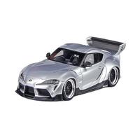 Modelo De Coche Vintage 1:43 para Toyota Pandem Gr Supra Ver.1 2019 Vehículo De Resina Multicolor Edición Limitada Modelo Realista Decoraciones De Mesa(Silver)