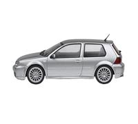 Modelo De Coche Vintage 1/43 para Volkswagen Golf 8R / Golf R32 (MK4) Modelo En Miniatura Decorativo De Aleación para Novio Decoraciones De Mesa(Silver)