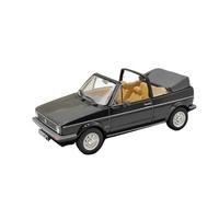 Modelo De Coche Vintage 1:43 para Volkswagen Golf I Cabrio Convertible Vehículo De Aleación Modelo Negro Adecuado para Jugar En Interiores Decoraciones De Mesa
