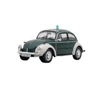 Modelo de Coche Vintage 1:43 para Volkswagen Kafer 1200 1971 Volkswagen Beetle Police Car Model Metal Modelo Clásico Vitrina Decoraciones de Mesa