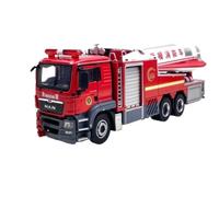 Modelo De Coche Vintage 1:50 para La Simulación del Camión De Bomberos con Turborreactor Man Modelo De Aleación Modelo De Vehículo Decoraciones De Mesa