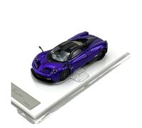 Modelo De Coche Vintage 1:64 Pagani Fancy Coupé con Puertas ala Gaviota Que Se Abren Y Cubierta Trasera Modelo Coche Aleación Colección Decoraciones De Mesa(Purple)