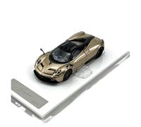 Modelo De Coche Vintage 1:64 Pagani Fancy Coupé con Puertas ala Gaviota Que Se Abren Y Cubierta Trasera Modelo Coche Aleación Colección Decoraciones De Mesa(Gold)