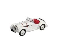 Modelo De Coche Vintage 1/64 para BMW 328 Modelo Coche Aleación Retro Convertible Colección Favorita para Adultos Juguete Metal Exhibición Decoraciones De Mesa(White)