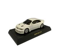 Modelo De Coche Vintage 1/64 para BMW M3 GTR Blanco E46 Aleación Proporcional Decorativo Modelo De Coche Sedán Clásico Juguete Decoraciones De Mesa