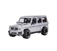 Modelo De Coche Vintage 1:64 para El Modelo Aleación Vehículo Todoterreno Mercedes-Benz AMG G63 Es Adecuado para Los Fanáticos del Todoterreno Decoraciones De Mesa(Silver)