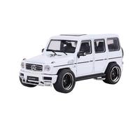 Modelo De Coche Vintage 1:64 para El Modelo Aleación Vehículo Todoterreno Mercedes-Benz AMG G63 Es Adecuado para Los Fanáticos del Todoterreno Decoraciones De Mesa(White)